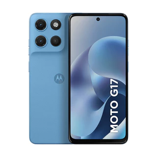 Smartphone Motorola Moto G17 4G 4GB 128GB Tela 6,7 FHD+ Câmera 50MP NFC 5200mAh Azul