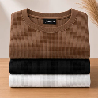 Kit 2 Camiseta Masculina Texturizada Canelada Premium Camiseta Canelada Texturizada Camisa Masculina Tshirt Elegante