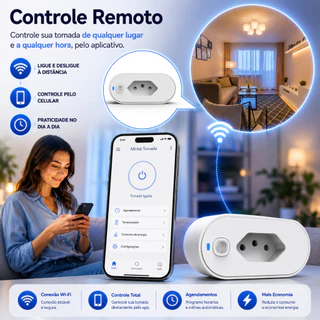 SMART PLUG-Adaptador de soquete Wi-Fi Tuya, Smart Life App Control, Alexa e Google Home, Adaptador de soquete, 16A