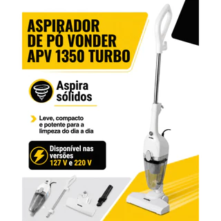 Aspirador De Pó Vertical Banco 1.350 W 1 litro APV 1350 turbo Vonder