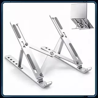 Laptop Suporte Base Notebook Tablet Alumínio Ajustável 7 Níveis Dobrável Portátil