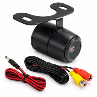 Câmera de Ré Automotiva 2 em 1 Borboleta Car 308 Colorida Visão Noturna 120° 12V à Prova d'Água