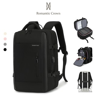 ROMANTIC CROWN Mochila de Viagem MascuIino e Feminina ImpermeaveI Reforçada Executiva para