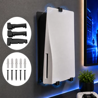 Suporte de Parede para PS5 Original Mídia Física com Kit de Instalação