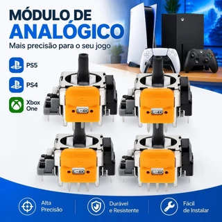2 Peças Joystick Magnético TMR Hall Effect Anti-Drift PS5 PS4 Xbox Switch Pro Controle