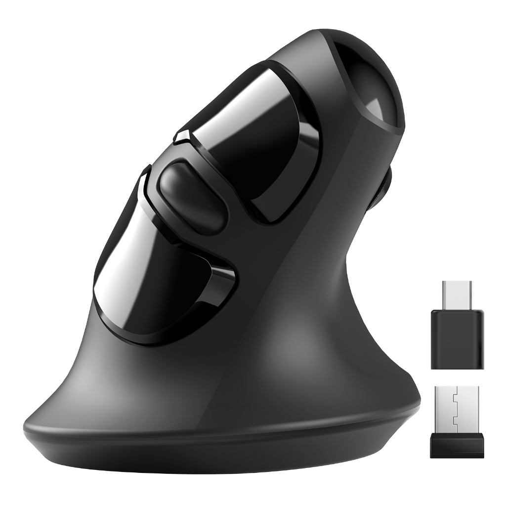 Mouse Vertical Wireless Ergonômico Sem Fio, Bateria Duradoura, Para ...