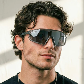 Óculos de Sol Esportivo Polarizado Cinza Prata Espelhado Premium Baixa Pace Ciclismo Corrida em Oferta na Shopee