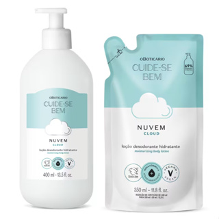 Combo Cuide-se Bem Nuvem: Loção Corporal 400ml + Refil 350ml em Oferta na Shopee
