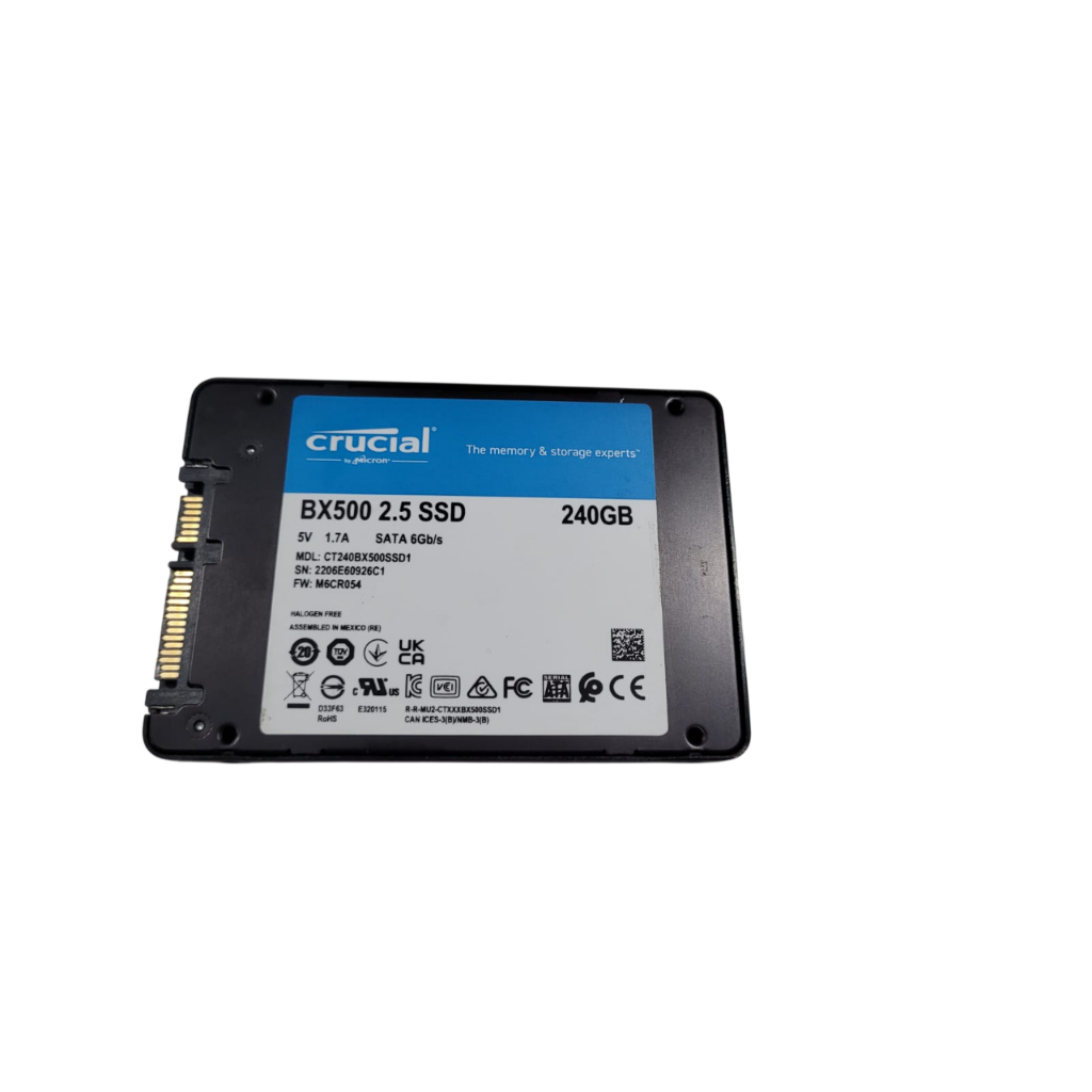 SSD Crucial BX500 240GB 2.5 (ML382) | Shopee Brasil