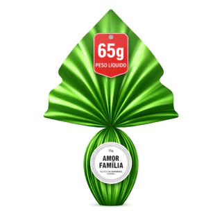 Ovo de Páscoa 65g Chocolate Preto | Amor de Família | Atacado | Revenda em Oferta na Shopee