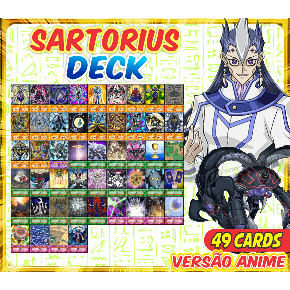 Sartorius (40 Cards) Deck Anime GX | Shopee Brasil