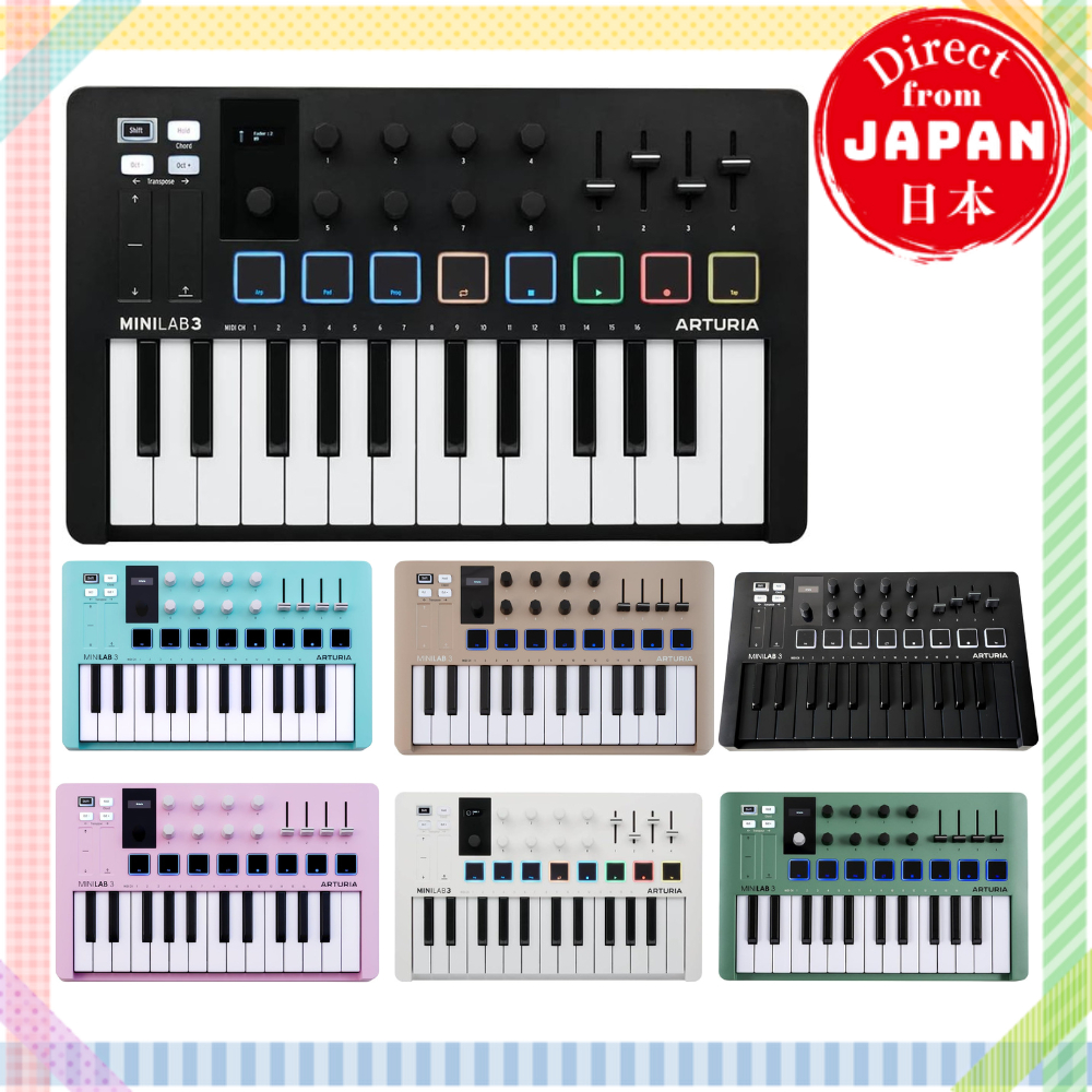 Arturia MiniLab 3 Controlador de teclado MIDI | 25 teclas USB