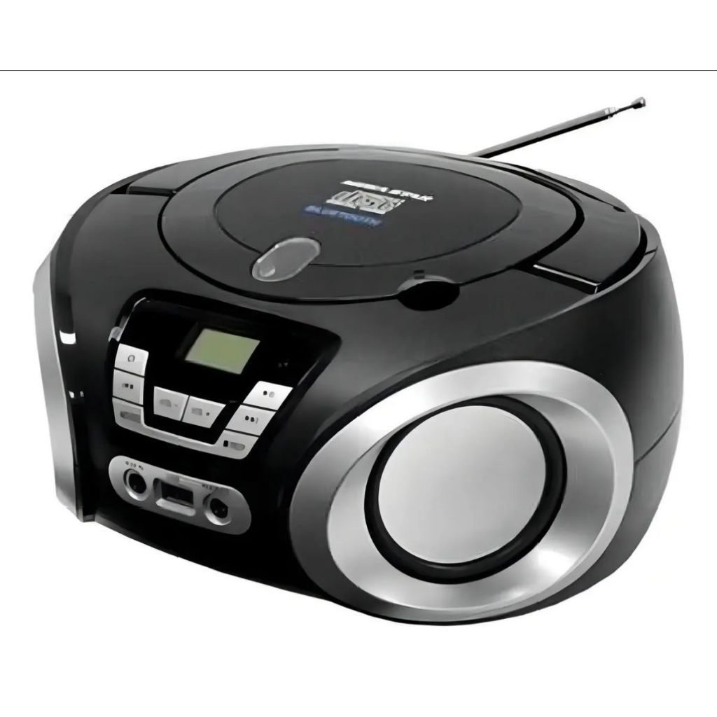 Cd Player Bluethooth Radio Boombox Portatil Usb Fm Digital