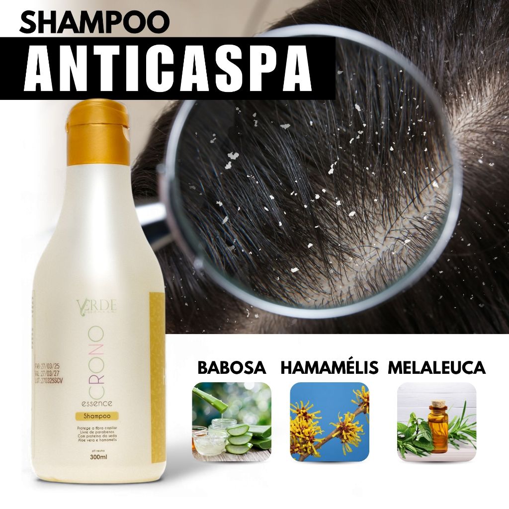 Shampoo Anticaspa Seborreia Coceiras Controla Oleosidade Couro Cabeludo ...