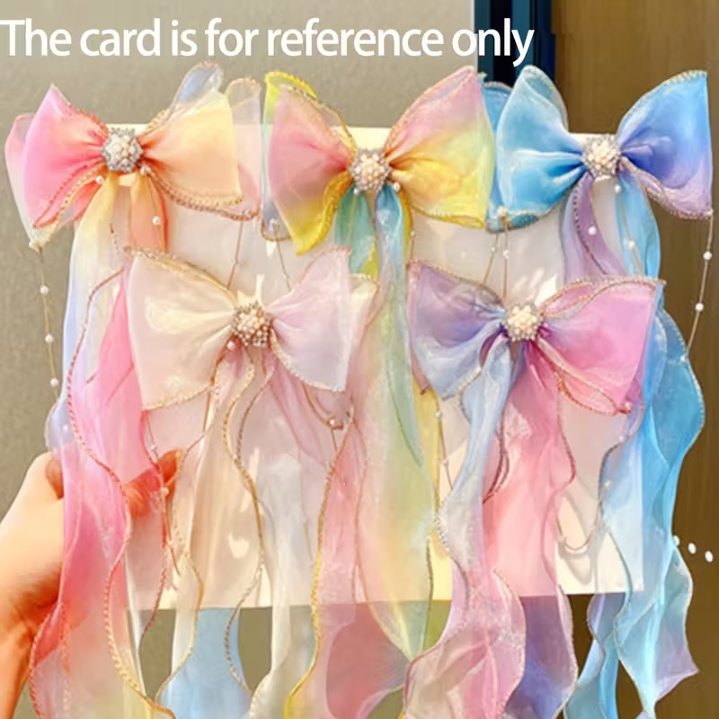 Fita Laço para Cabelo One Piece Princesa Bow Streamer Hair Clip