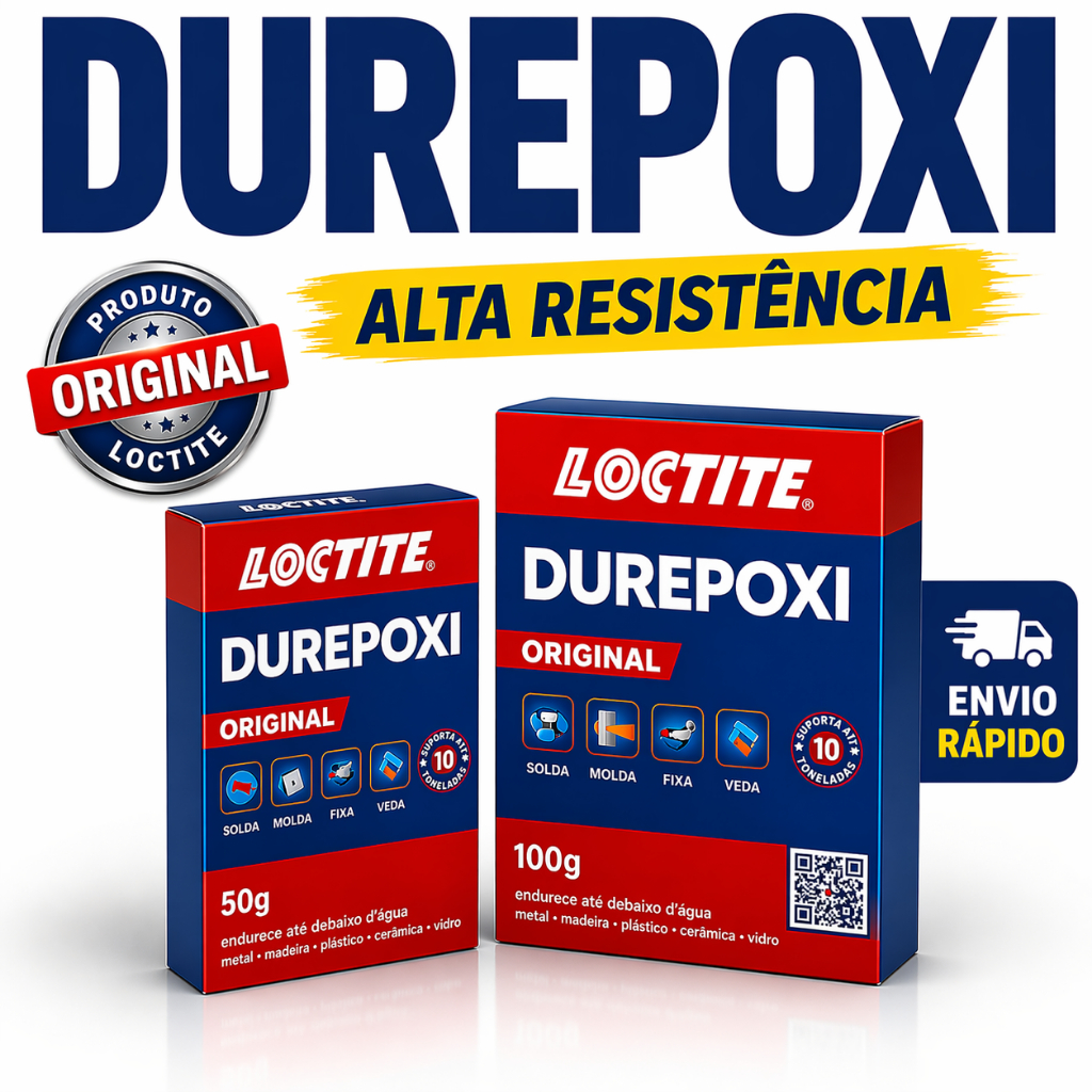 Durepoxi Original Loctite 50g e 100g Alta Resistência Cola Ep…