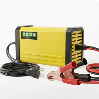Carregador Veicular 12V 2Ah Automotivo Bateria Chumbo Ácido AGM Gel Portátil Seguro Carro Barco