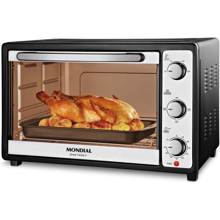 Forno MONDIAL Elétrico 60L Family Grill Inox, Preto/Inox, 2000W, 220V ...