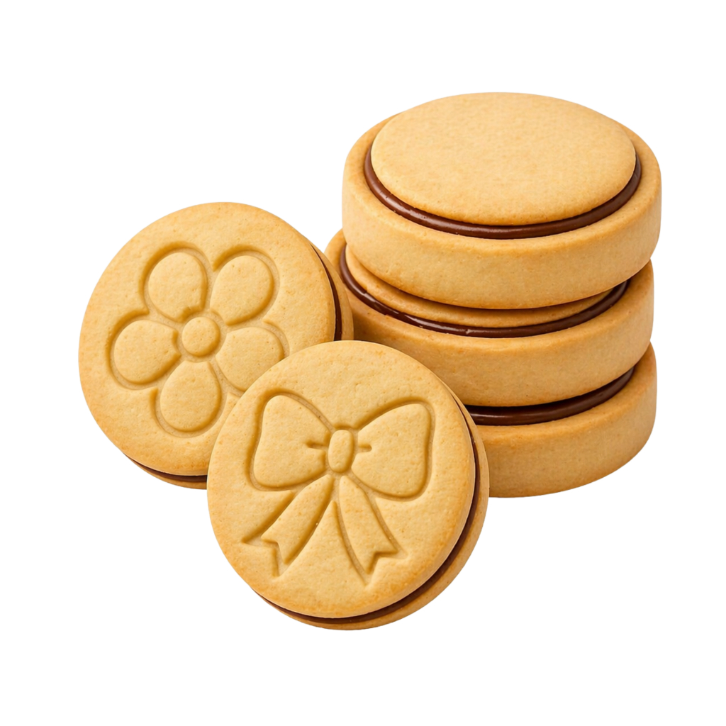 Kit Biscuits Delicart3D Cortador Marcador Biscoito Recheado 