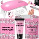 Kit Alongamento Poligel Polygel + Molde F1 + Lixa + Mini Cabine De Unha