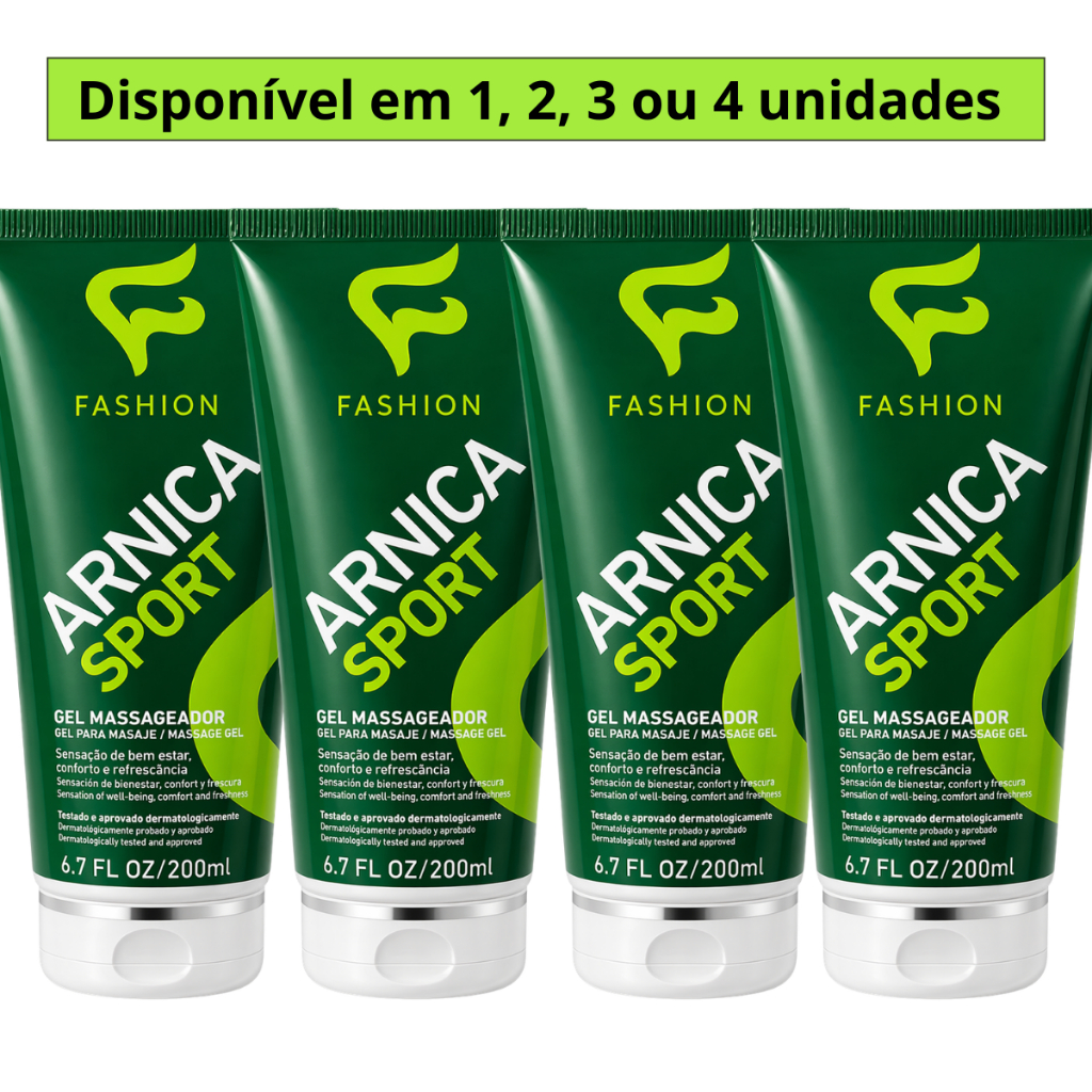Arnica Sport Gel Massageador 200ml Fashion Cosméticos Alívio Muscular