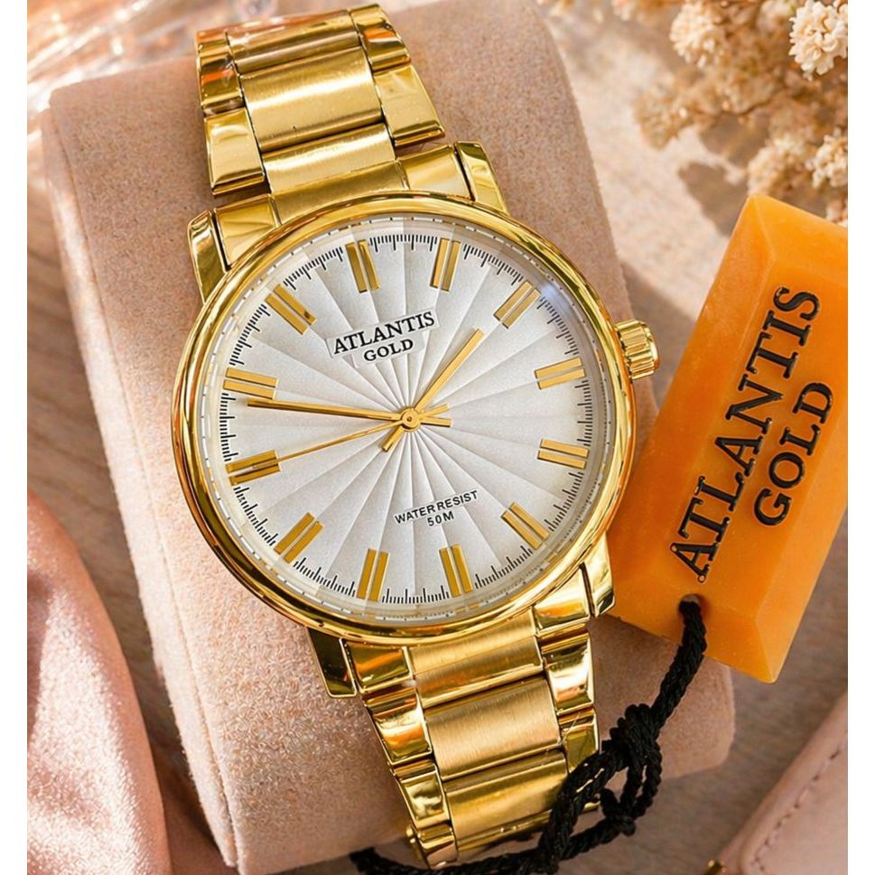 Dia dos Namorados/ Pai / Presente/ Relógio Atlantis Gold A Prova D