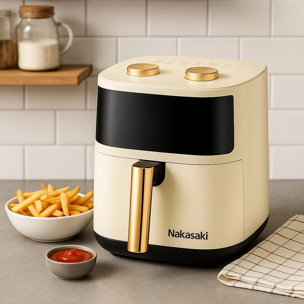 Air Fryer Elétrica Nakasaki Airfryer 1480w 3.1 Litros Fritad