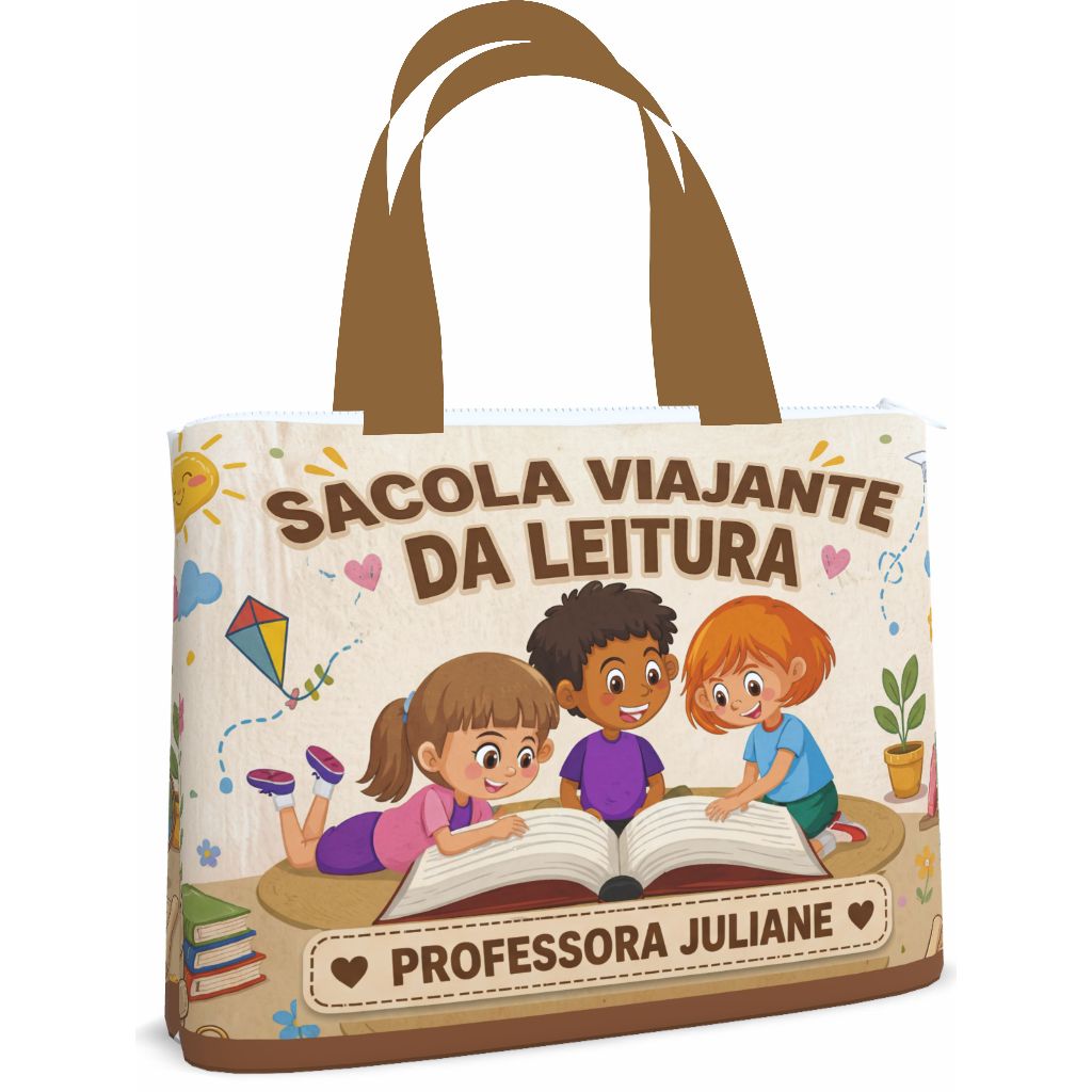 Bolsa Sacola Pasta Ecobag 35x45_Leitura_Viajante md3_14 | Shopee