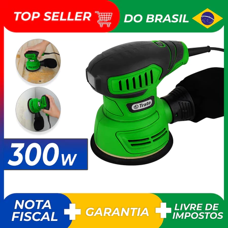 Lixadeira Eletrica Profissional 250W 300W Para Madeira Gesso Parede 127V 220V Lixadeira Orbital Roto Trato