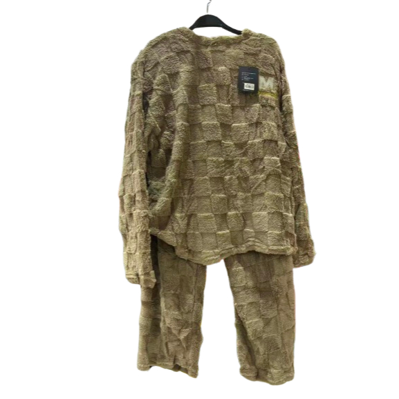Conjunto Pijama Masculino Fleece Soft Inverno - Texturizado Xadrez
