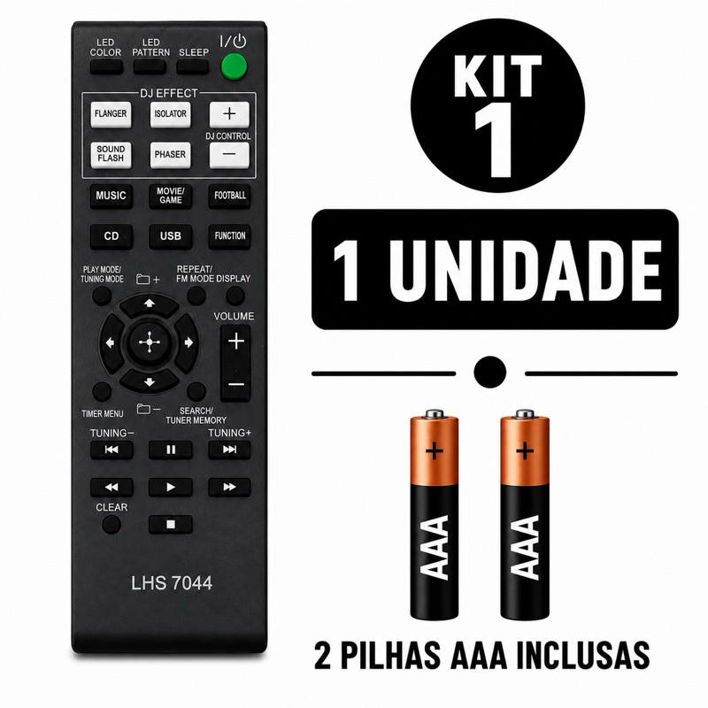 Controle Remoto Para som Sony Rm-amu163 SHAKE 7 Gpx33 Gpx77 Gpx88