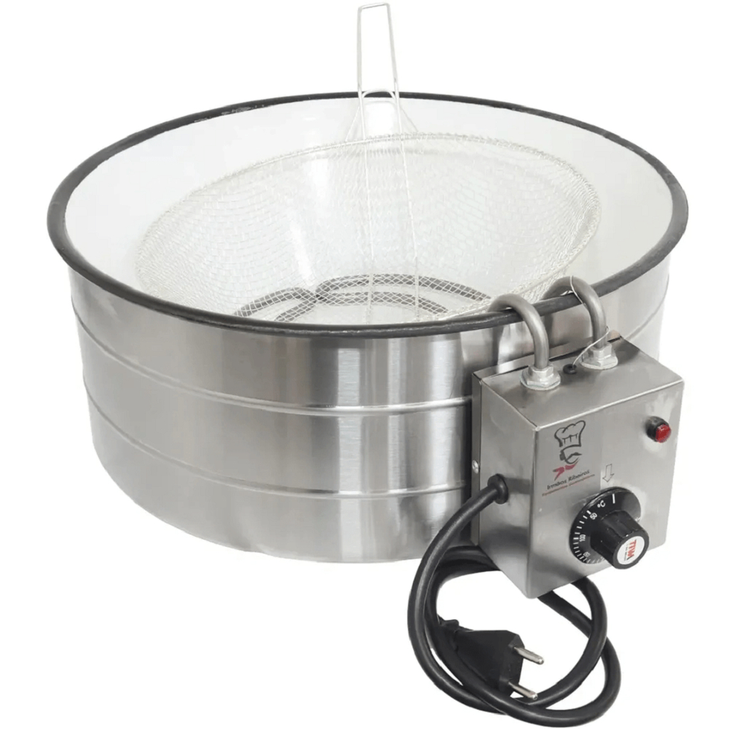 Fritadeira Elétrica 7L Inox Tacho Esmaltado 220v