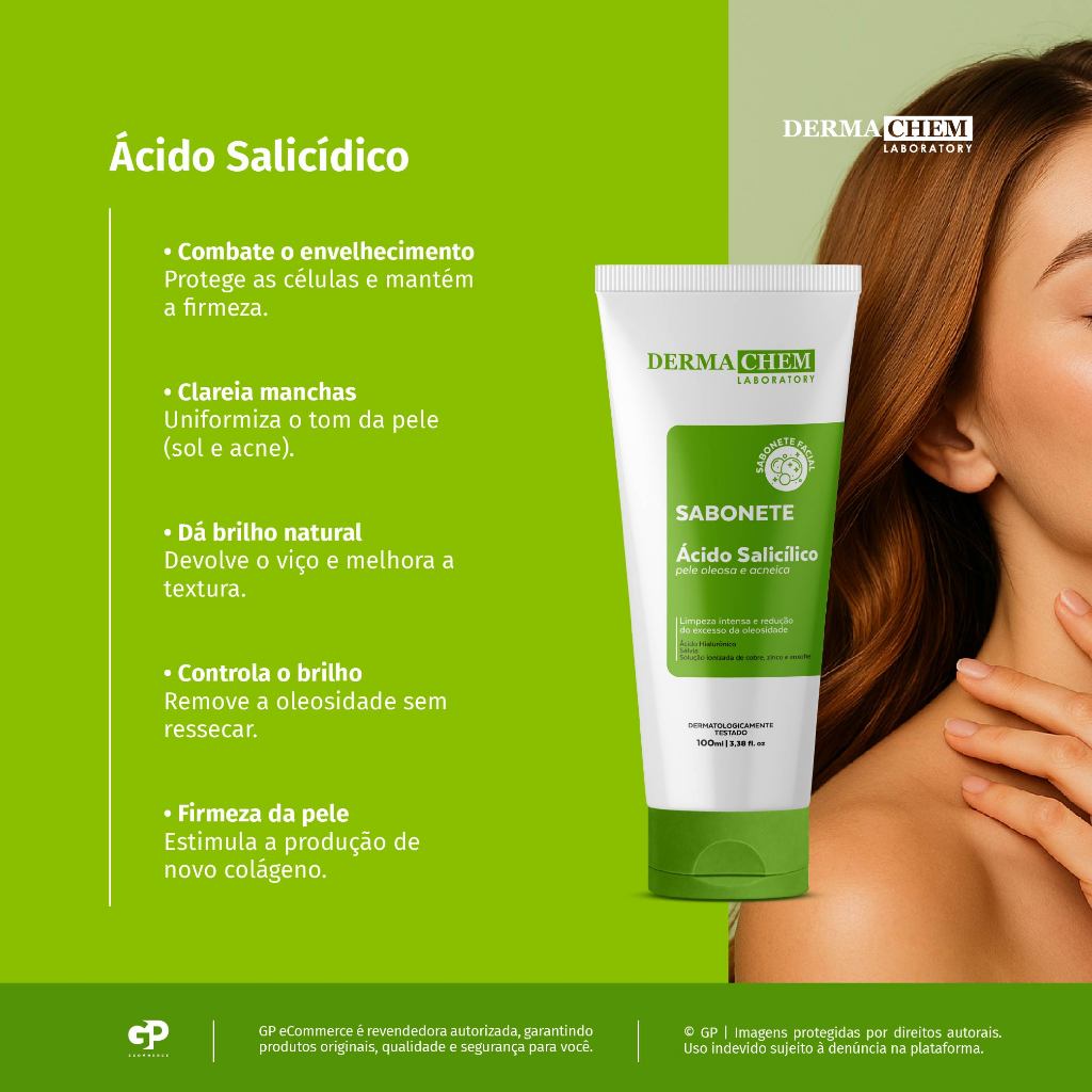 Sabonete de ácido salicílico para pele oleosa Dermachem — foto 3