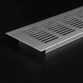 Grade de ventilacao para moveis, forno e microondas grelha aluniminio anodizada e preta