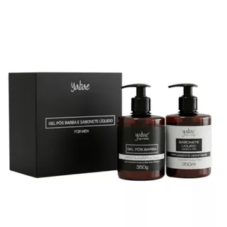 KIT Sabonete Líquido e Gel Pós Barba Black 350ml – Yabae