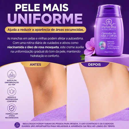 Creme Clareador Melanina PhálleBeauty — detalhe 1