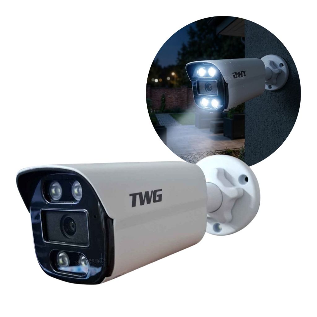 Câmera Segurança Bullet Ip Poe Full Color 4mp Full HD Onvif Audio Slot ...
