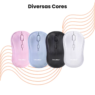 Mouse Sem Fio Recarregável UltraMax ULT-166 Bluetooth e USB Tipo-C Ergonômico 1600 DPI