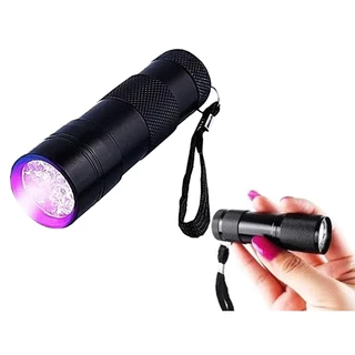 Lanterna UV Luz Negra Ultravioleta Detecta Notas Urina Gato Escorpião Seca Gel