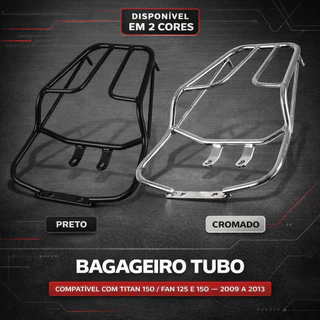 Suporte Baú Moto Titan 150 Fan 125/150 2009 A 2013 Bagageiro Reforçado Aço