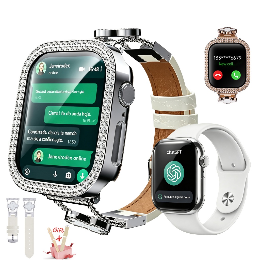 2026 X66PRO Smartwatch Relógio feminino (coloca foto na tela) Relógio ...