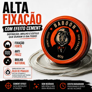 Pomada Modeladora Cabelo Anti Frizz Cement Concret - Baboon
