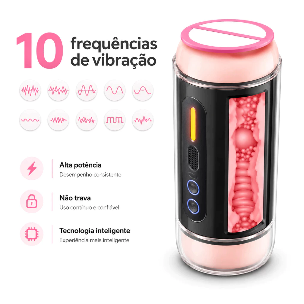 Masturbador masculino automático 2 en 1 con doble canal (boca y vagina) realista, equipado con funciones de gemidos integrados y vibración para una experiencia multisensorial inigualable.