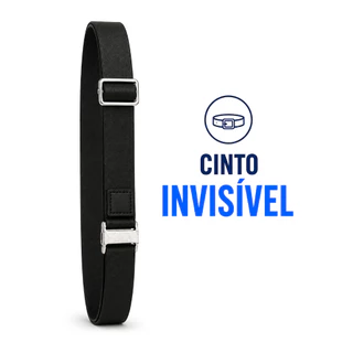 Cinto Invisível Sem Fivela Elástico Preguiçoso Para Homens E Mulheres Ajustável