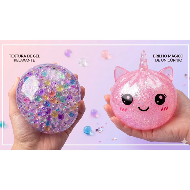Squishy Unicórnio de gel