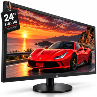 Monitor 24 23 20 17 15.4 Polegadas Full HD HD 75Hz HDMI VGA Widescreen VESA