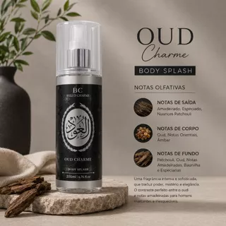 Kit 3 Body Splash Árabe Masculino Bourbon, Oud E Asad Black 200 ml - Bello Charme