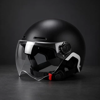 Capacete Coquinho ABS Resistente C/ Viseira Transparente Bike Ciclismo Scooter Elétrica Patins Moto