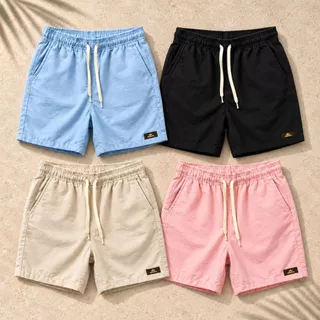 Kit 4 Shorts Masculinos Linho Mauricinho com Bolsos – Bermuda Curta Casual