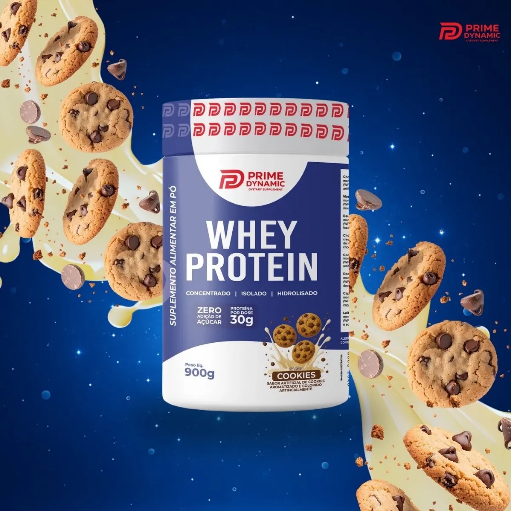 Whey Protein Isolado Concentrado 30g de Proteína Zero Açúcar - 900g ...